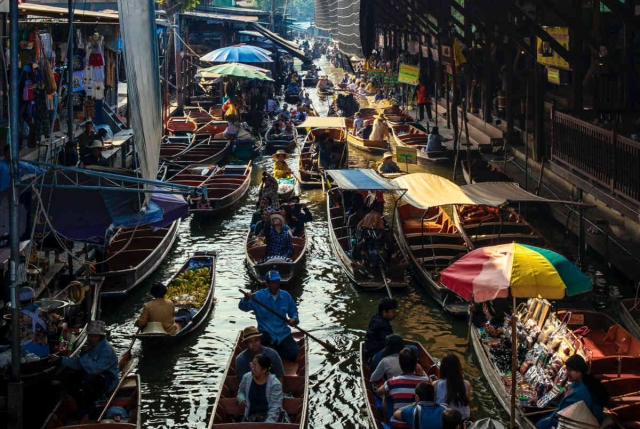 o que fazer em bangkok mercado flutuante