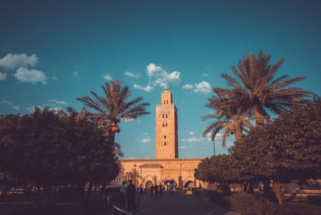 mesquita cutubia na cidade de marraquexe